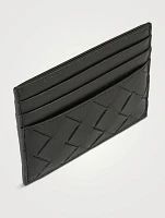 Intrecciato Leather Card Case