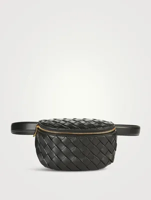 Padded Leather Belt Bag