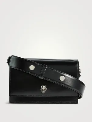 Small Biker Skull Leather Bag