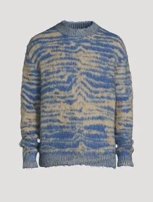Wool And Mohair Brushed Sweater