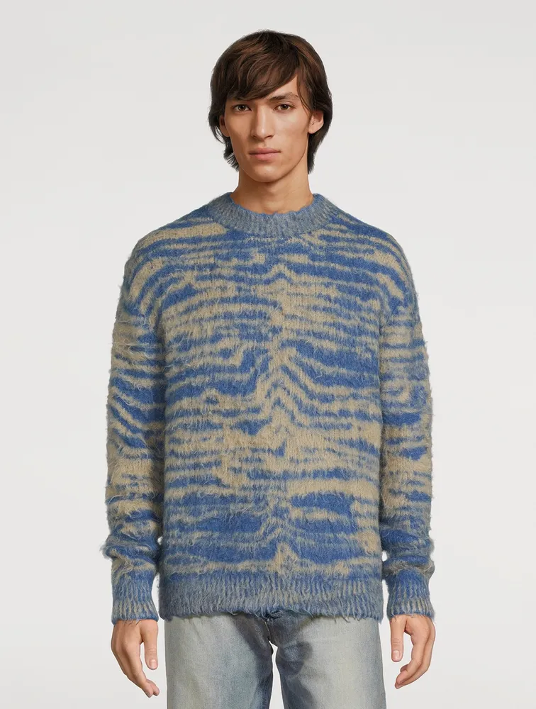 Wool And Mohair Brushed Sweater