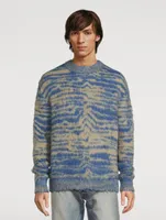 Wool And Mohair Brushed Sweater