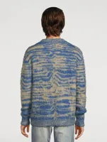 Wool And Mohair Brushed Sweater