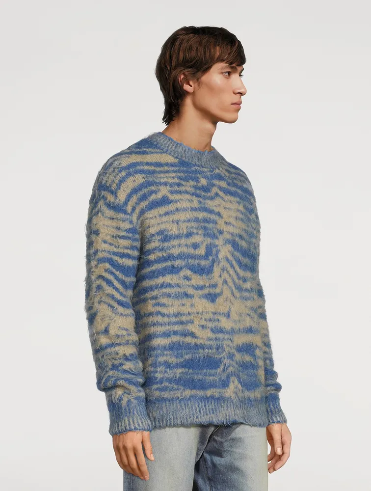 Wool And Mohair Brushed Sweater