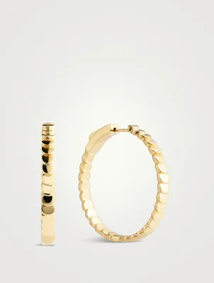 Large Luna 18K Gold Hoop Earrings