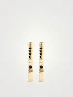 Large Luna 18K Gold Hoop Earrings