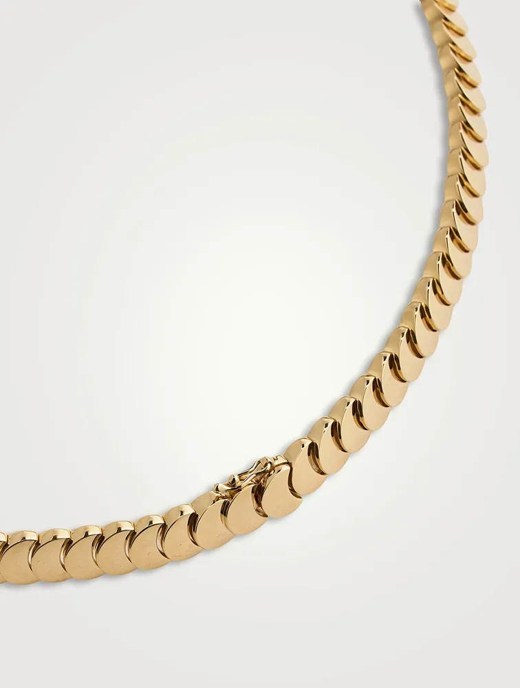 Luna 18K Gold Choker Necklace