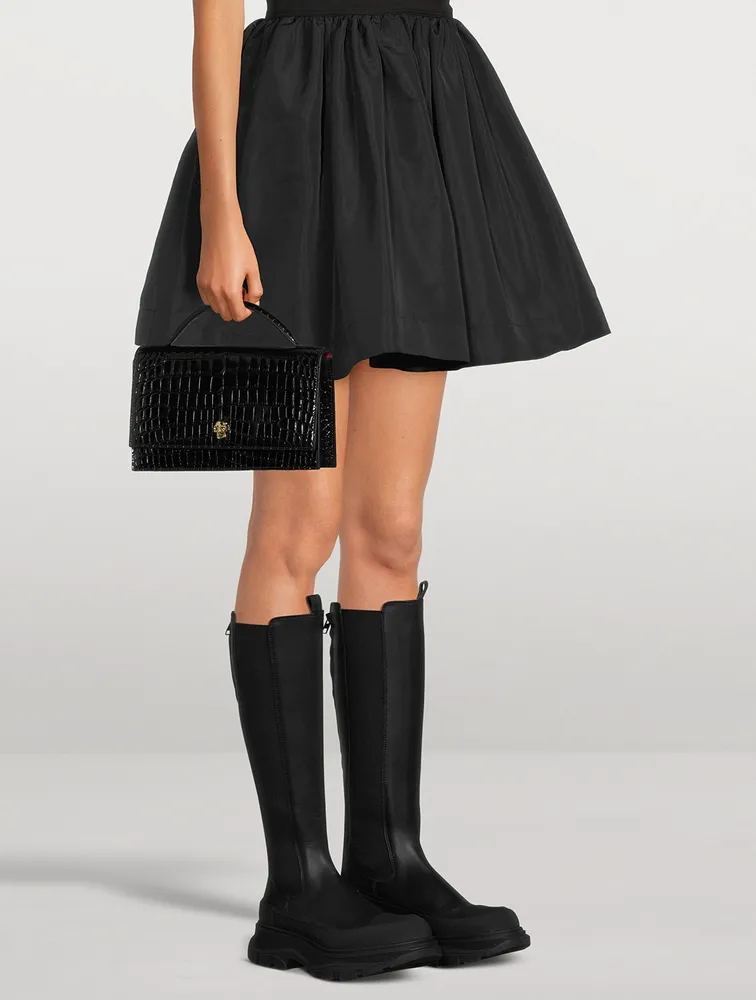 Tread Slick Leather Knee-High Boots