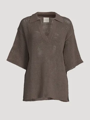 Cotton Crochet Shirt
