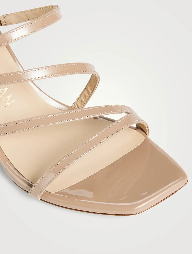 Strapeze Patent Leather Wedge Mules