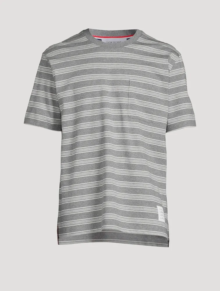 Cotton Jersey T-Shirt Striped Print