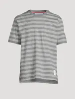 Cotton Jersey T-Shirt Striped Print