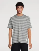 Cotton Jersey T-Shirt Striped Print