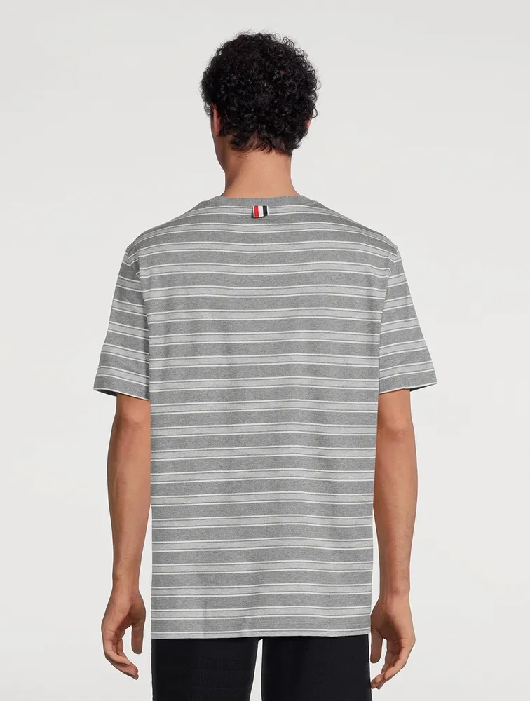 Cotton Jersey T-Shirt Striped Print