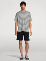 Cotton Jersey T-Shirt Striped Print