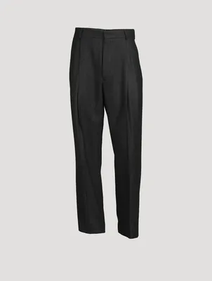 Phoenix Wool Straight-Leg Pants