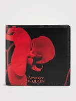 Orchid Leather Billfold Wallet