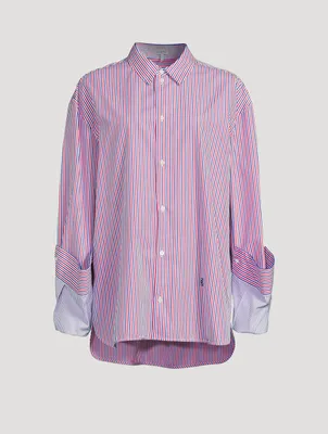 Cotton Shirt Stripe Print