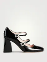 Trés Vivier Patent Leather Mary Jane Pumps