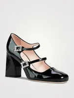 Trés Vivier Patent Leather Mary Jane Pumps