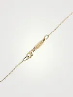 Gold Diamond Baguette Necklace