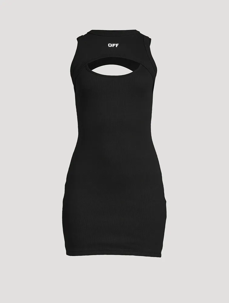 Cut-Out Jersey Mini Dress