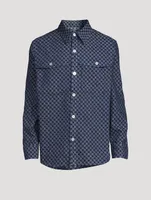 Jacquard Overshirt Mini Monogram Print