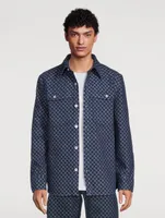 Jacquard Overshirt Mini Monogram Print