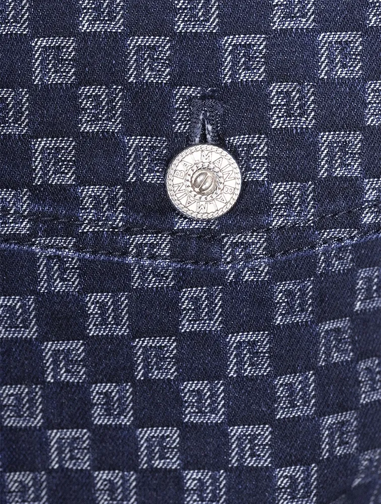 Jacquard Overshirt Mini Monogram Print