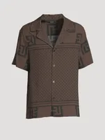 Short-Sleeve Shirt Mini Monogram Print