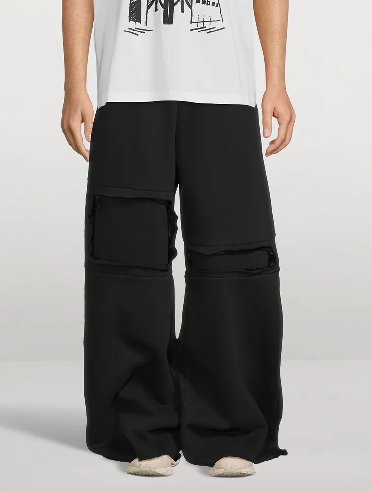 Wide-Leg Sweatpants