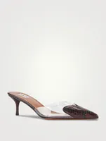 Heart Python And PVC Mules