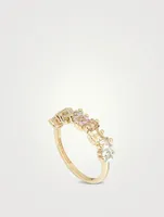 Cierra 14K Gold Pastel Mix Half Band Ring