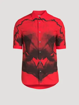 Ink Flower Short-Sleeve Shirt