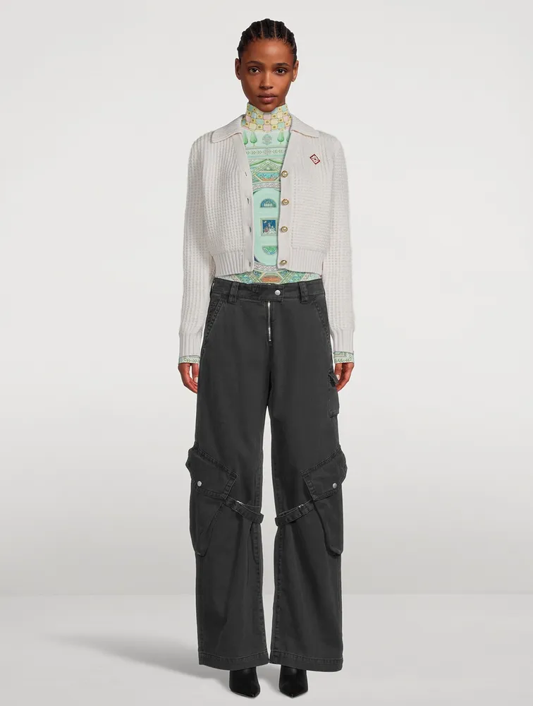 Mesh Turtleneck Le Labyrinthe Print