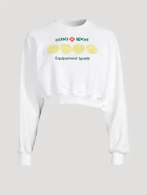 Organic Cotton Cropped Sweatshirt