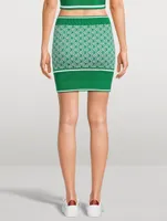 Jacquard Lurex Mini Skirt