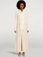 Split-Front Maxi Skirt