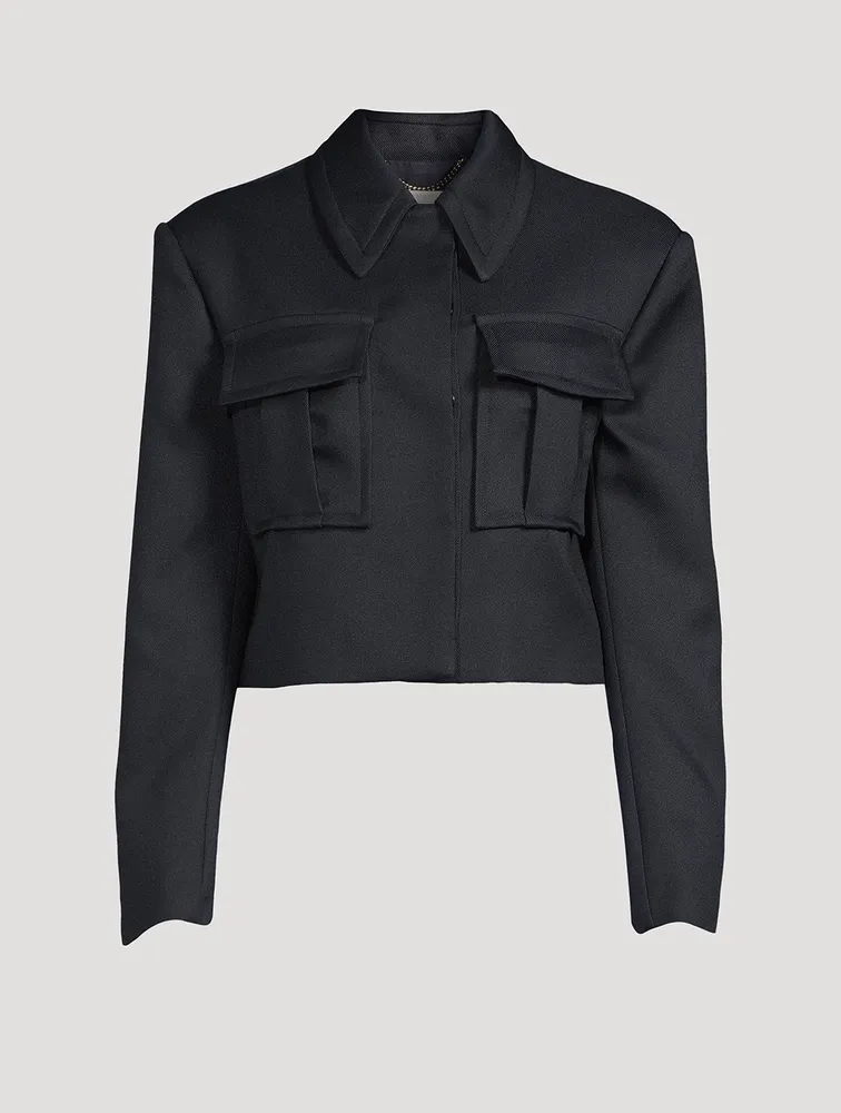 Cropped Cargo Jacket