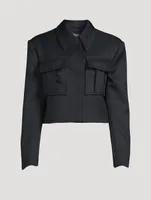 Cropped Cargo Jacket
