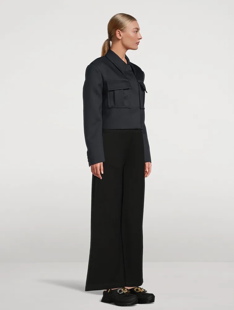 Cropped Cargo Jacket