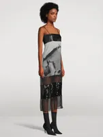 Mixed-Media Slip Dress Horse Photography Print