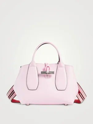 Roseau Box Leather Top Handle Bag