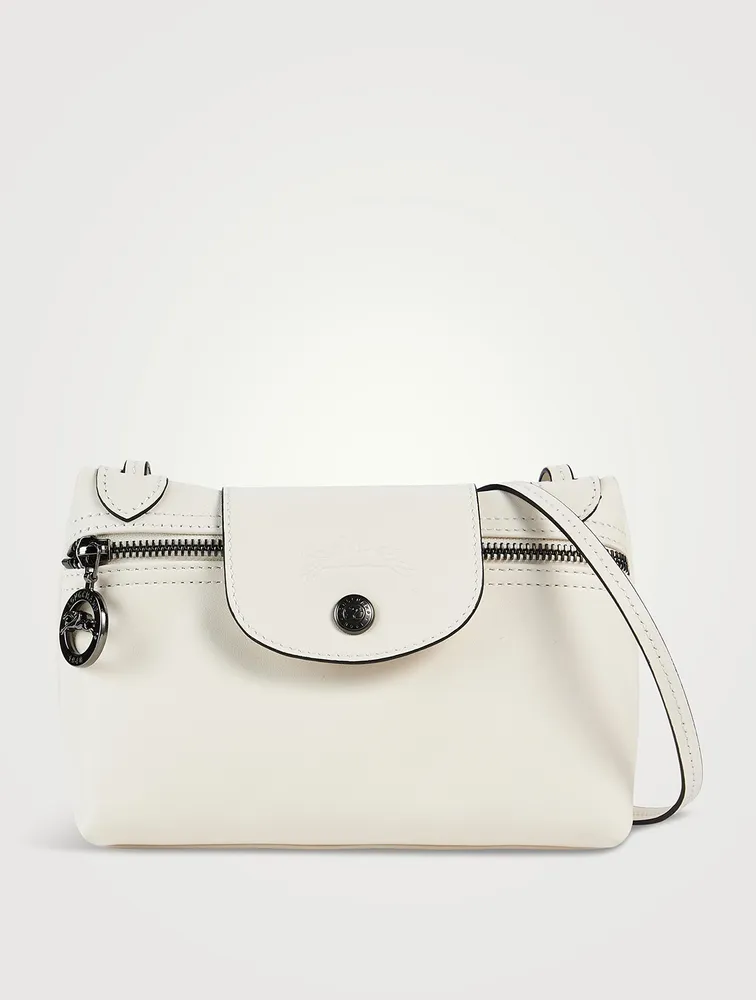 Longchamp Crossbody Bag Xs Le Pliage Cuir In Chalk