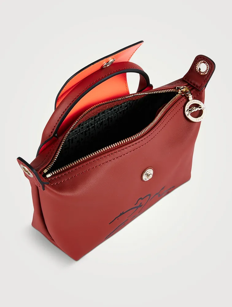 Le Pliage Xtra Pouch Mahogany - Leather (34175HDA204)