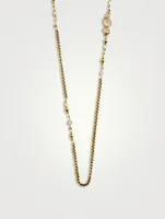 Cachemire Long Rock Crystal Necklace