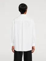 Puff-Sleeve Poplin Shirt