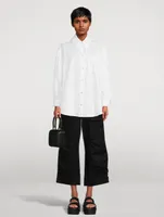 Puff-Sleeve Poplin Shirt