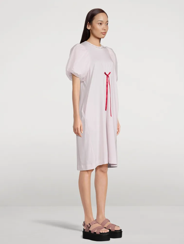 Puff-Sleeve T-Shirt Dress