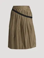 Pleated Midi Skirt